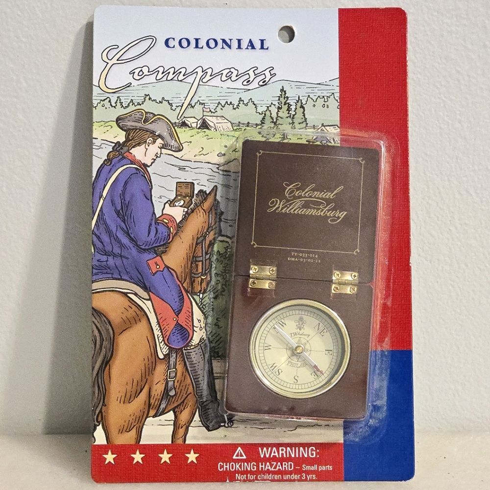 T. Whitney PHILAD 2003 Wooden Scaled Replica of Williamsburg Compass NIB